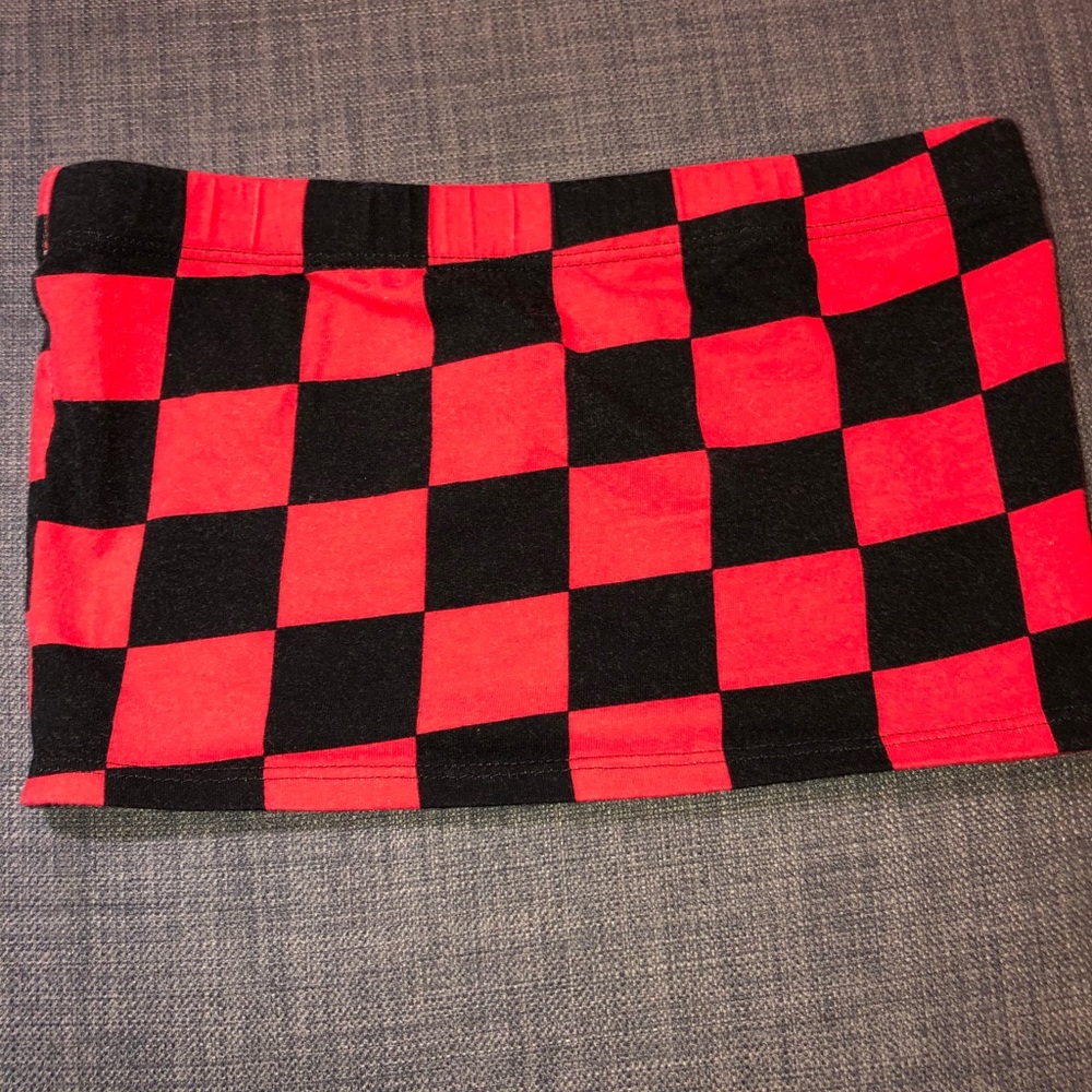 Checkers tube top
